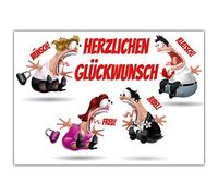 A4 XXL Greetings Card Collage with Envelope - Fun Folding Card Suitable for Any Occasion Such as Birthday, Wedding, Anniversary Card by Breitenwerk