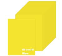 A4 Yellow Card Paper - 180gsm 120 Sheets - Coloured Yellow Craft Card for Arts or Crafts DIY, Cards Making, Scrapbook, Printing