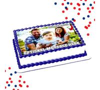 A4 Your Own Edible Photo - Fully Customisable A4 Icing Cake Topper - Print Any Image & Add a Personal Message - Custom Personalised Birthday Party Cake Decoration