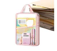 A4 Zippered Document Bag | Reusable File Pouch Organizer Folder,Zipper Bags for Organizing - for Office School Board Games Puzzles Travel Classroom Home Student Homework Project Receipt Paper