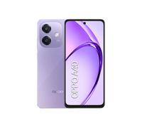 A40 4G, 4+128GB, 6.67Inch Screen, Fingerprint & Face Unlock - Unlocked Sim Free Smartphone Oppo Purple One Size