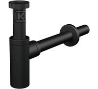 A400BLACK DN32 Design Basin Half-Siphon Matt Black