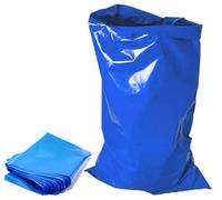 A406 Extra Strong Heavy Duty Blue Rubble Sacks Builder Bags Reliable Solution for Tough Clean-up Jobs Deals with construction debris, garden waste, household clutter (50)