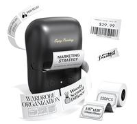 A421 Bluetooth Label Maker Machine, 2 inch Thermal Label Printer for Clothing, Address, Barcode,Logo, Waterproof Labels, Personalised Stickers, QR Ideal For Retail/Office/Home/Kitchen/Business
