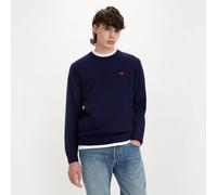 A4320 Wool Mix Jumper with Crew Neck Navy Blue