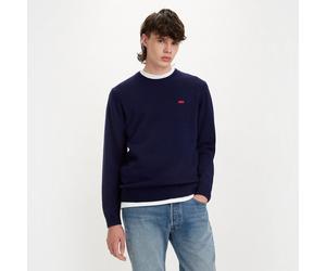 A4320 Wool Mix Jumper with Crew Neck Navy Blue