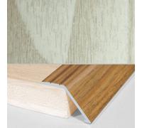 A47 41mm Aluminium Wood Effect Self Adhesive Door Threshold Ramp Profile - Arctic Oak, 0.9M