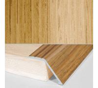A47 41mm Aluminium Wood Effect Self Adhesive Door Threshold Ramp Profile - Oak, 0.9M