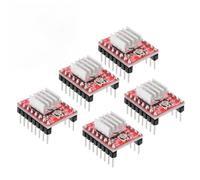 A4988 Stepper Motor Driver Module 5pcs - Adjustable Current Control, Microstepping up to 1/16 Step - For 3D Printers RepRap and StepStick