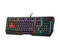 A4tech Bloody B140N QWERTY Gaming Keyboard 1000 Hz Ultrapolling Neon Backlight 7 Multimedia Navigation Keys Plug & Play USB Port Wired 1.8 m Cable Length