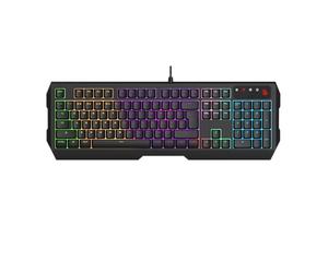 A4tech Bloody B140N QWERTY Gaming Keyboard 1000 Hz Ultrapolling Neon Backlight 7 Multimedia Navigation Keys Plug & Play USB Port Wired 1.8 m Cable Length