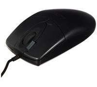 A4Tech OP-620D Optical - Mouse (USB, PC, Black, Ambidextrous, Plastic) Monotone