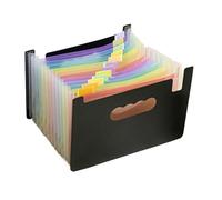 A5 12 Grids 25cm*17cm Multi Layer Storage File Bag Document Organizer(A5 Mixed Color)