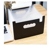 A5 12 Grids 25cm*17cm Multi Layer Storage File Bag Document Organizer(A5 White)