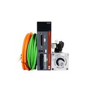 A5 200W 400W 600W 750W 1000W AC Servo Driver Motor Kit 220V 3000RPM IP65 AC Servo Motor with Driver for CNC Machine (200W Absolute 17)