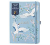 Busy B A5 2025 Diary - Busy Life Weekly Planner Journal - Life Diary for Students, Teachers, Work & More with Dual Schedules, Year Calendar, Pen Pockets & Elastic Closure Band - Birds Planner