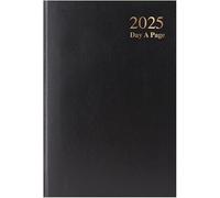 2025 Diary | A5 Diary | Page A Day Desk Diary Hard Backed Inculde Calendar Year, Daily Diary, Journal and Planner for business, office and personal Use