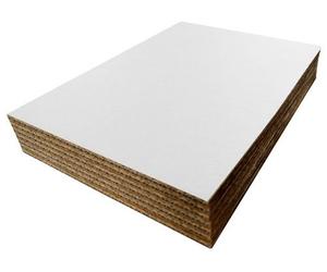 A5 210mm x 148mm White Cardboard Corrugated Sheets Pads Dividers Art Craft Board QTY 10 Sheets
