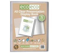 A5 50% Recycled Clear 10 Pocket Presentation Display Book (1)