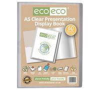A5 50% Recycled Clear 60 Pocket Presentation Display Book (1)
