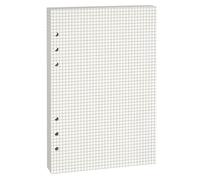 A5 6-Hole Loose-Leaf Paper (80 Sheets, 100GSM, Beige) - Ideal for Note-Taking, Office Work, Journaling, Art Projects, and More - Fits A5 6-Ring Binders,Double-Sided with No Bleed-Through
