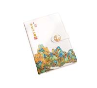 A5- A Thousand Miles of Mountains and Rivers Notebook-A Thousand Miles of Mountains and Rivers Notebook- Buckle-White