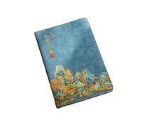 A5- A Thousand Miles of Mountains and Rivers Notebook-A Thousand Miles of Mountains and Rivers Notebook-Simple-Smog Blue