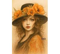 A5 A4 A3 Poster with Elegant Female Portrait Surrounded by Floral Arrangements and Butterflies Designed for Wall Display in Various Interior Settings (A3 (420x297mm), High-resolution paper)