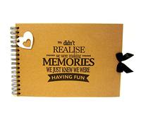 A5 A4 Making Memories Having Fun Scrapbook, Landscape, Card Pages, Photo Album, Keepsake (A5 (Kraft Pages))