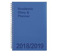 A5 Academic Diary 2018/2019 Week-To-View Spiral Bound (Blue)