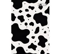 A5 Academic Diary Week To View: Cow Print - With Notes Page To Do List & Monthly Planner From August To July Pocket Size - 12 Month Organiser For Uk: ... Education - for School, College, University.