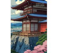 A5 Academic Diary Week To View: Japanese - With Notes Page To Do List & Monthly Planner From August To July Pocket Size - 12 Month Organiser For Uk: ... Education - for School, College, University.