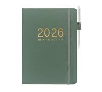 A5 Academic Planner 2026 - Portable Notebook Calendar, Daily Weekly Monthly Organizer, Time Management Journal | Students Adults Kids College Home Office Business Study Planning Tool