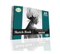 A5 Artists Sketch Pad Spiral Bound Sketch Book 130 GSM Durable Acid Free Sketching Drawing Paper 60 Sheets Art Book Pad Ideal for Children's Adults Writing Painting Doodling Studio School Or Home (3)