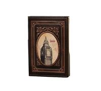 A5- Big Ben's Blank Inside Page Architectural Retro European Handbook-Red Bronze