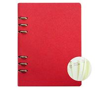 A5 Binder Ruled Notebook Executive Origaniser Refillable Planner Round Ring Binder Leather Cover Notepad