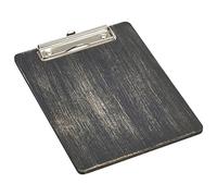 A5 Black Wooden Menu Clipboard - Set of 6 - Menu Boards, Menu Holders, Menu Display