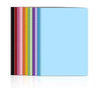 A5 Blank Notebooks, Plain Paper Note Pads Set, 12 Mixed Colours - Sketchbook with No Lines Writing Diary Subject Notebooks Planner, 60 Pages Each Ideal for School, Study, Note-Taking