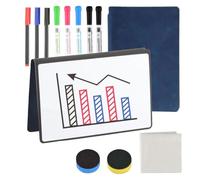 A5 Blue Small Whiteboards Notebook Dry Erase Notepad Mini Whiteboard