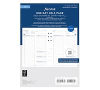 A5 Business day per page English appointments 2025