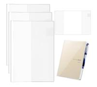 A5 Clear Planner Cover, Fits Hobonichi Techo Cousin 2026 A5, Compatible with Midori, Protector for Stalogy Notebooks (3-Pack)