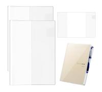 A5 Clear Planner Cover, Fits Hobonichi Techo Cousin 2026 A5, Compatible with Midori, Protector for Stalogy Notebooks (2-Pack)