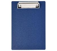 A5 Clipbboard with Rubberized Metal Clamp, 225x155mm Deep Blue Hardboard Clipboard Writing Board Reliable Paper Holder Writing Memo Document Form Holder, Small Clipboard Standard A5 Size