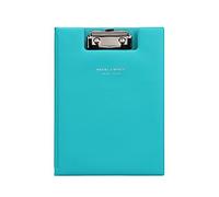 A5 Clipboard Leather Flip Folder File Folder Organizer with Transparent Pocket Refillable Mental Binder Document Holder Hard Cover Writing Pad Receipt Resume Folder Supplies for Office School Business
