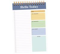 A5 Coil Bound Daily Planner Notepad for Task and Schedule Organisation with Thick Paper for office workers Office Workers Freelancers Daily Planning Work (Navy, 21.0x14.0 cm)