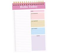 A5 Coil Bound Daily Planner Notepad for Task and Schedule Organisation with Thick Paper for office workers Office Workers Freelancers Daily Planning Work (Pink, 21.0x14.0 cm)