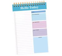 A5 Coil Bound Daily Planner Notepad for Task and Schedule Organisation with Thick Paper for office workers Office Workers Freelancers Daily Planning Work (Blue, 21.0x14.0 cm)