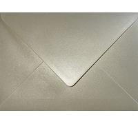 A5 Coloured Envelope V Flap to Fit A5 Greeting Card or A4 Card Fold in Half for Invitation Wedding Birthday Party Crafts 152x216mm - Pack of 20 Envelopes (Pearl Ivory)