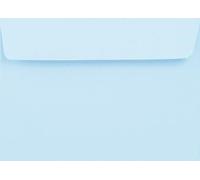 A5 Coloured Envelope V Flap to Fit A5 Greeting Card or A4 Card Fold in Half for Invitation Wedding Birthday Party Crafts 152x216mm - Pack of 20 Envelopes (Light Blue Peel & Seal)