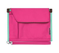 A5 Conference Folder Business Organiser Bag Notepad Carrying Case Document Case A5 Portfolio Organiser (Rose Red)